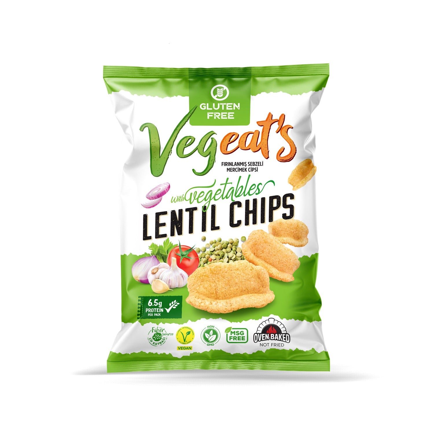Lentil Protein Chips – Vegetables (50g)