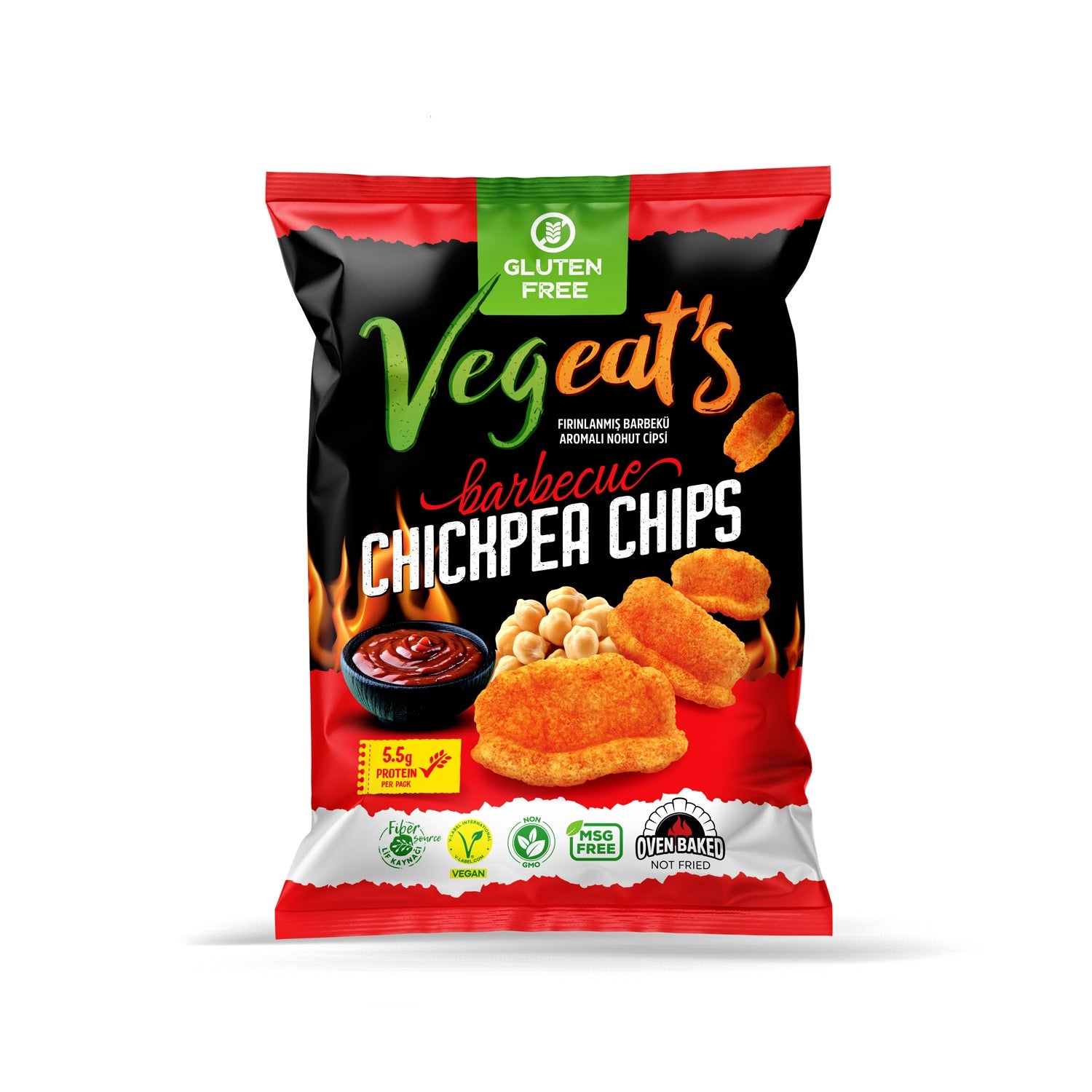Chickpea Protein Chips – Barbecue (50g)