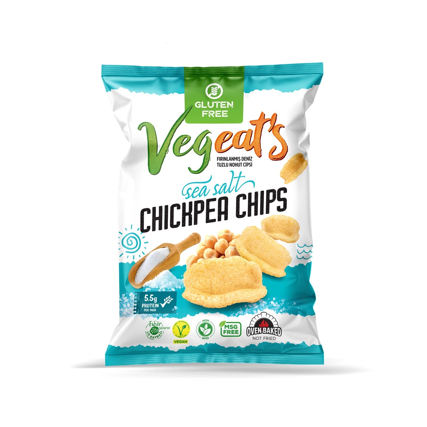 Chickpea Protein Chips – Sea Salt (50g)