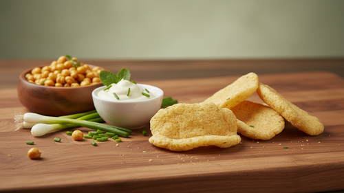 Chickpea Protein Chips – Sour Cream and Onion (50g)