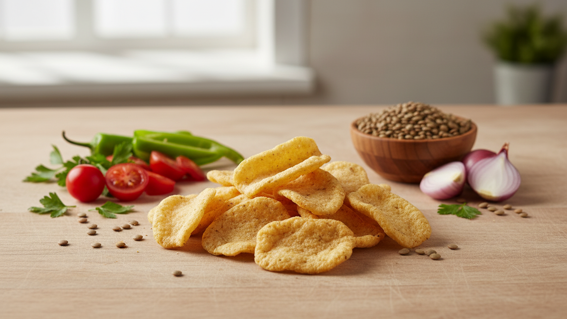 Lentil Protein Chips – Vegetables (50g)